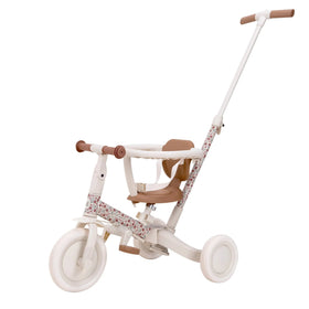Little Dutch Driewieler met duwstang - Sunny Flower - Gebroken wit LD6080
