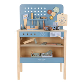 Little dutch Houten werkbank - Blauw - Essentials LD2545