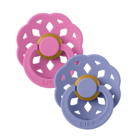 BIBS Colour Boheme Round latex 2-pack Bubblegum/Peri size 2 240248