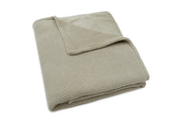 Jollein Deken Ledikant Deken - 100x150cm basic knit olive green/fleece 517-522-67054