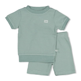 Feetje s26 Shortama wafel - Summer Special Zeegroen 305581