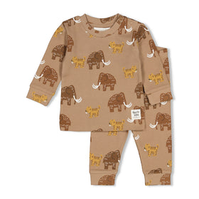Feetje pyjama Milo Mammoth - Premium Sleepwear by Feetje Taupe 50500100