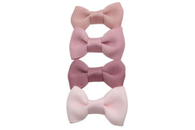 Your Little Miss baby Haarspeld met strikjes Ivy- Set old pink