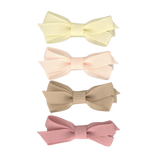 Baby haarspeldjes met strikje Olivia - Soft tones