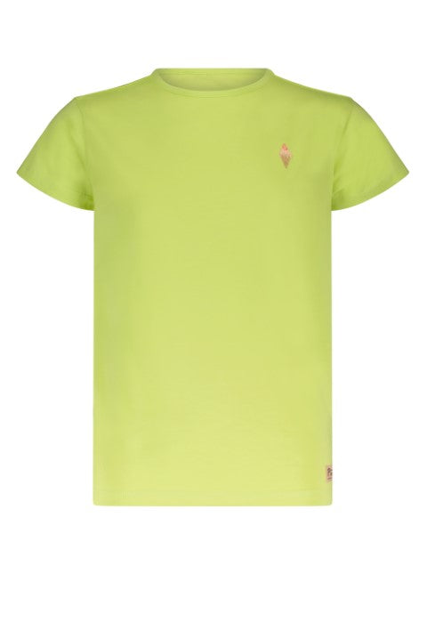 NoNo ss23 Basic Tee s/sl with small chest embro Sour Lime N302-5400 333
