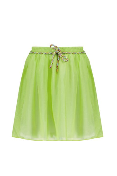 NoNo ss23 Noba solid skirt with colored cord Sour Lime N302-5707 333
