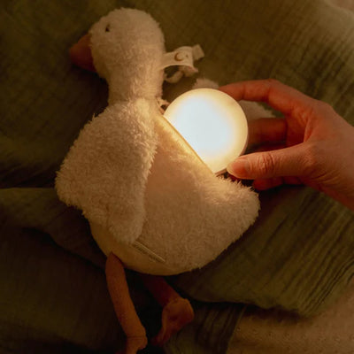 Little Dutch Knuffelgans Licht & Geluid - Wit - Little Goose LD8440