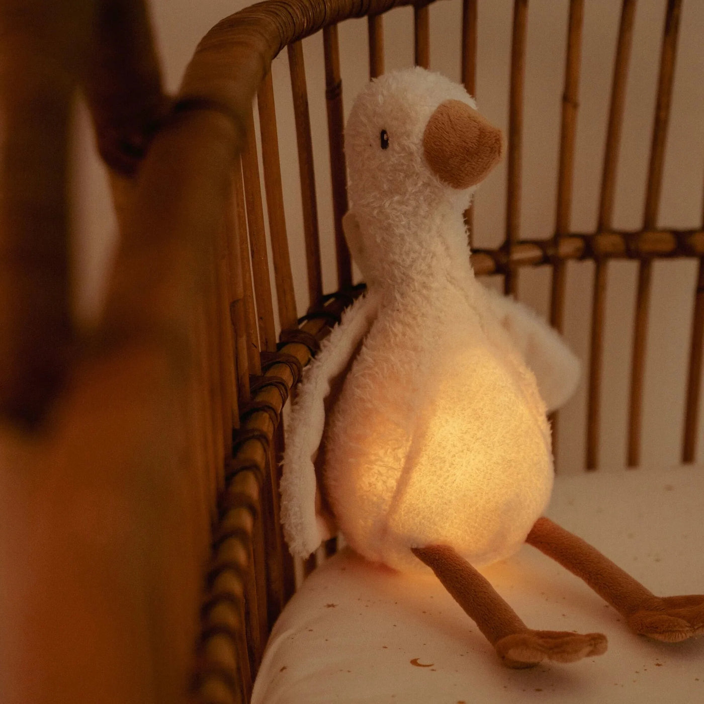 Little Dutch Knuffelgans Licht & Geluid - Wit - Little Goose LD8440