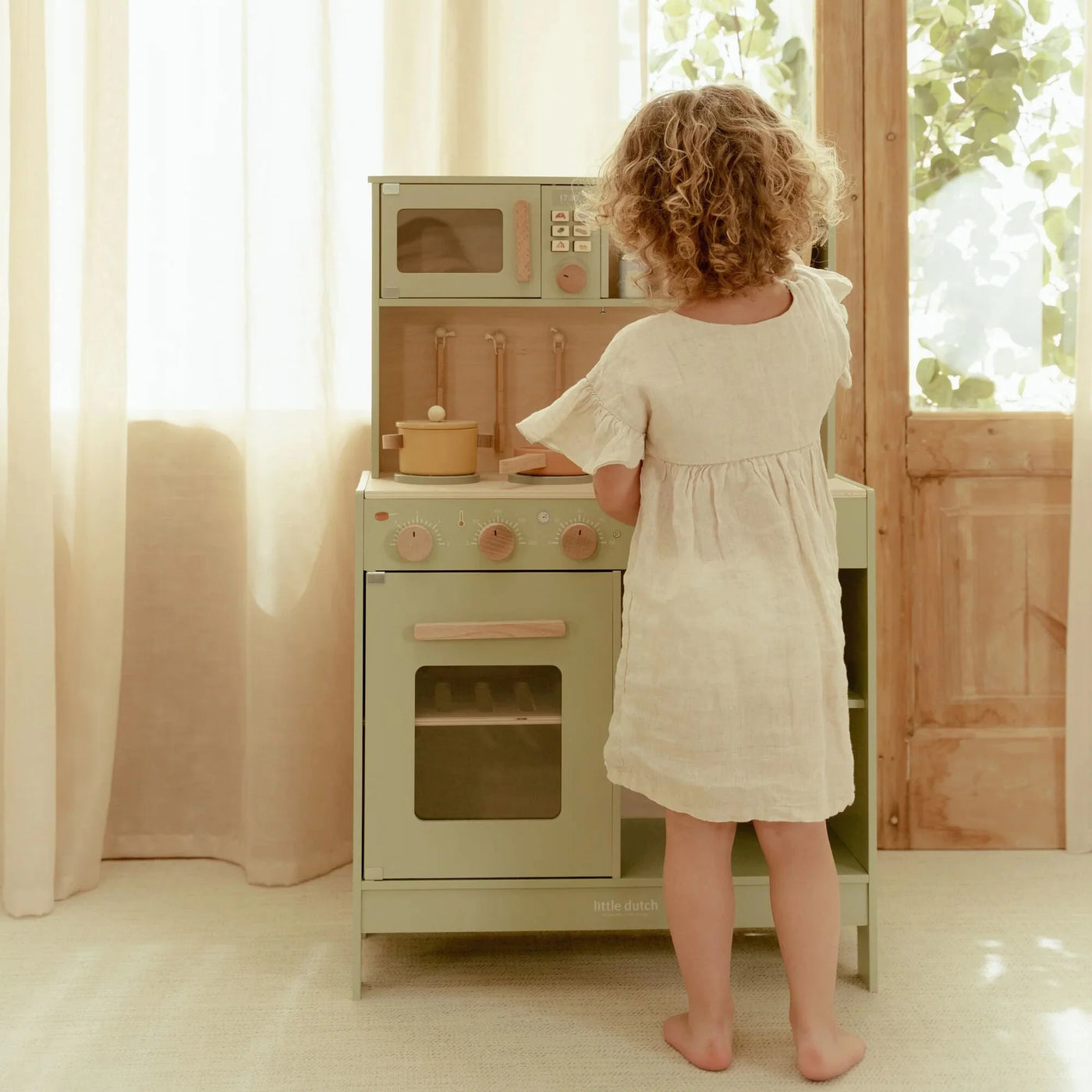 Little Dutch Houten Speelkeuken - groen LD2500