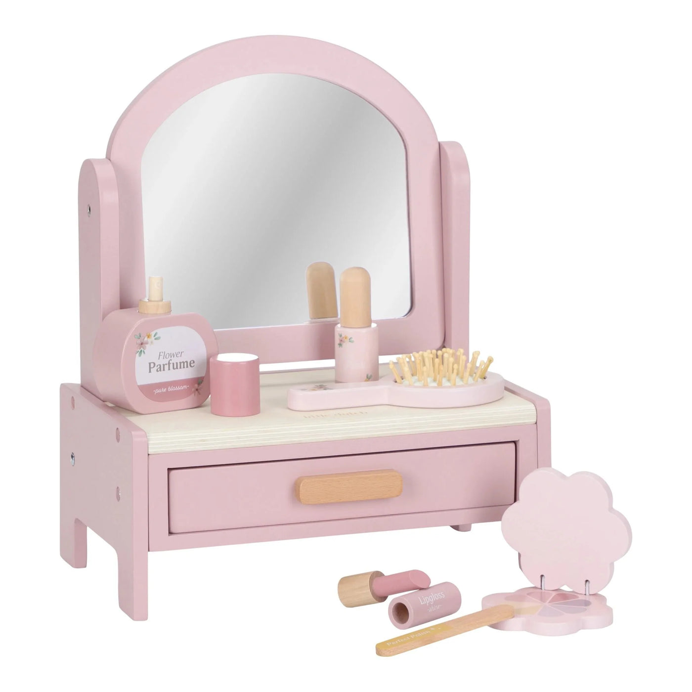 Little dutch Houten Kaptafel - Roze - Essentials LD2516