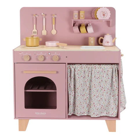 Little Dutch Houten Speelkeuken FSC Roze LD2501