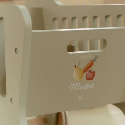 Little Dutch Houten winkelwagen - Groen LD2509