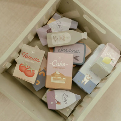 Little Dutch Houten winkelwagen - Groen LD2509