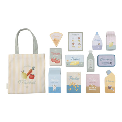 Little Dutch Houten winkelwagen - Groen LD2509