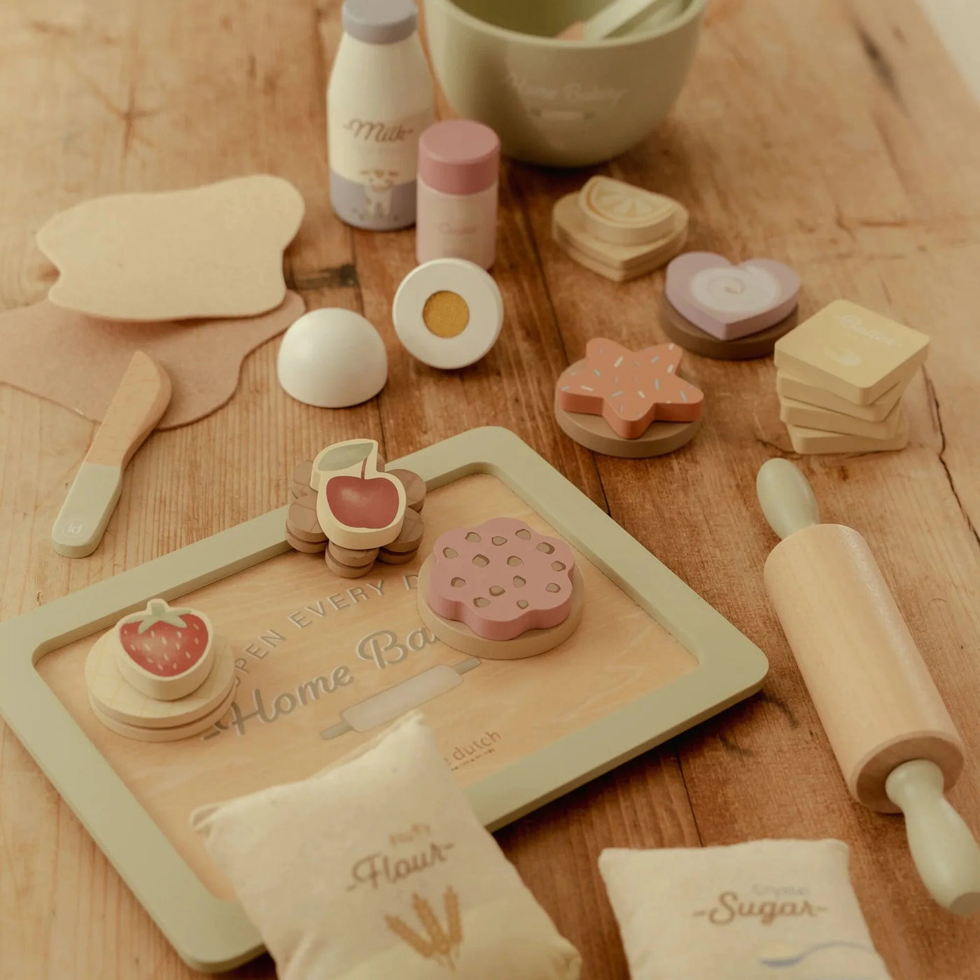 Little dutch Houten Bakset - Meerkleurig - Essentials LD2510