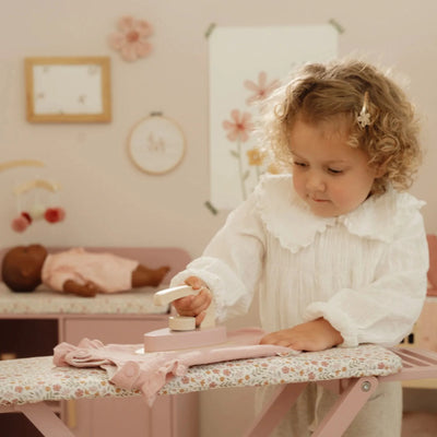 Little Dutch Houten Strijkplank met Strijkijzer – Roze – Essentials LD2523