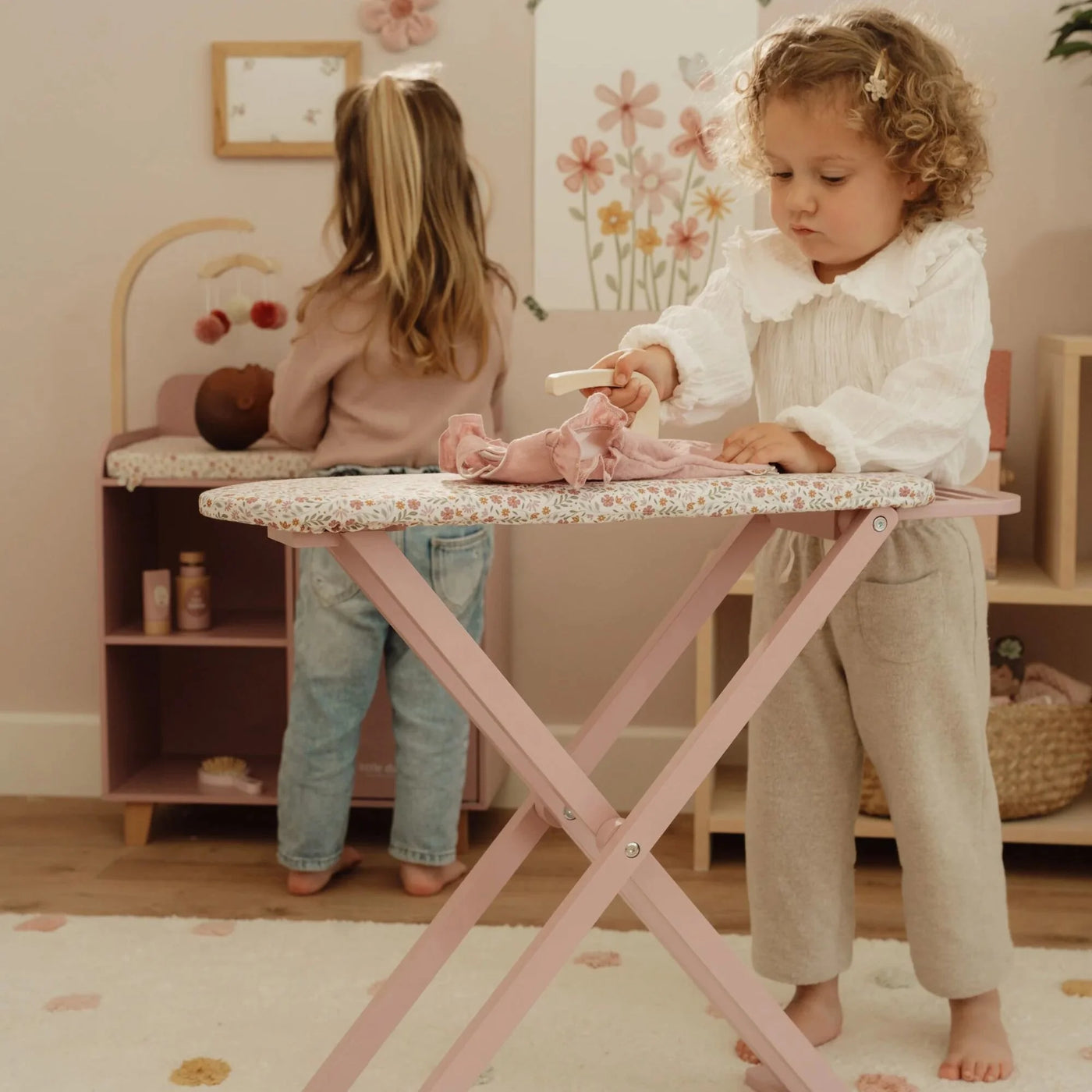 Little Dutch Houten Strijkplank met Strijkijzer – Roze – Essentials LD2523