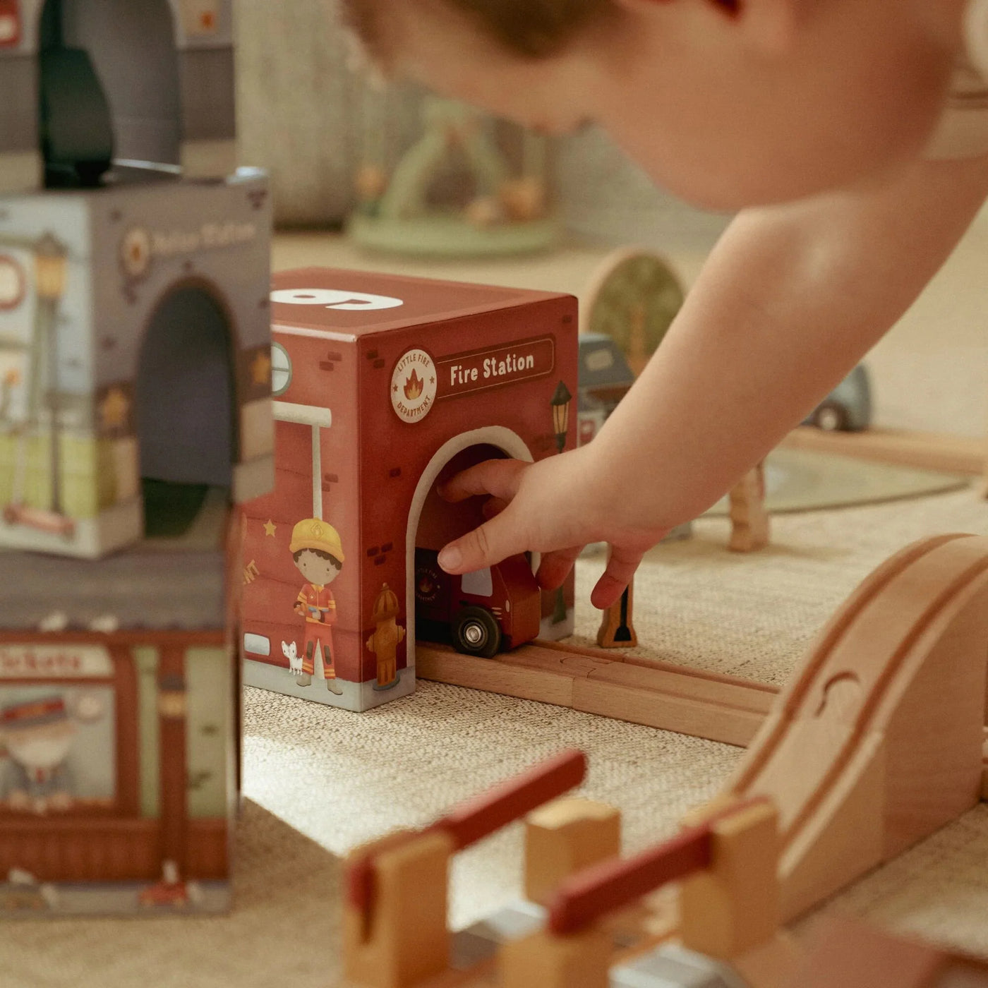 Little Dutch Stapelblokken met auto's – Meerkleurig – Essentials LD2525