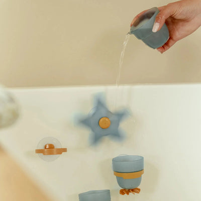 Little Dutch Badwand bekers - blauw- Essentials 2015906