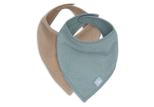 Jollein Slab Bandana Hydrofiel - Sea Green/Oatmeal (2Pack) 029-867-68079