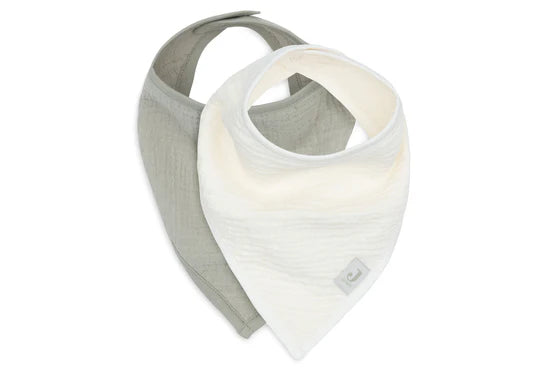 Jollein Slab Bandana Hydrofiel - Olive Green/Oatmeal (2Pack) 029-867-68081