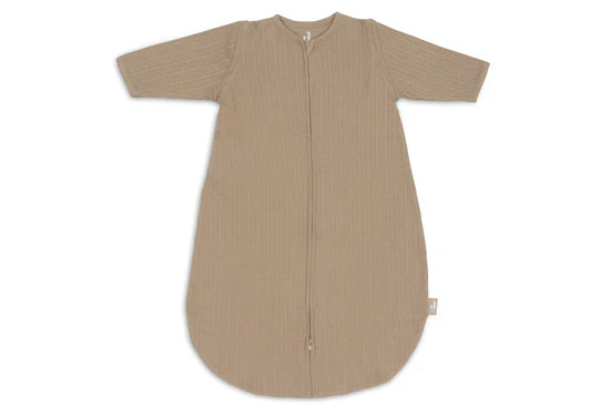 Jollein Slaapzak Zomer met afritsbare Mouw Rond 90cm - Ajour biscuit 064-516-67020