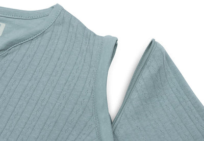 Jollein Slaapzak Zomer met afritsbare Mouw Rond 90cm - Ajour Sea Green 064-516-68077