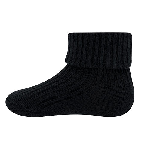 Ewers sokken ribbel/Umschlag zwart 242231 0988
