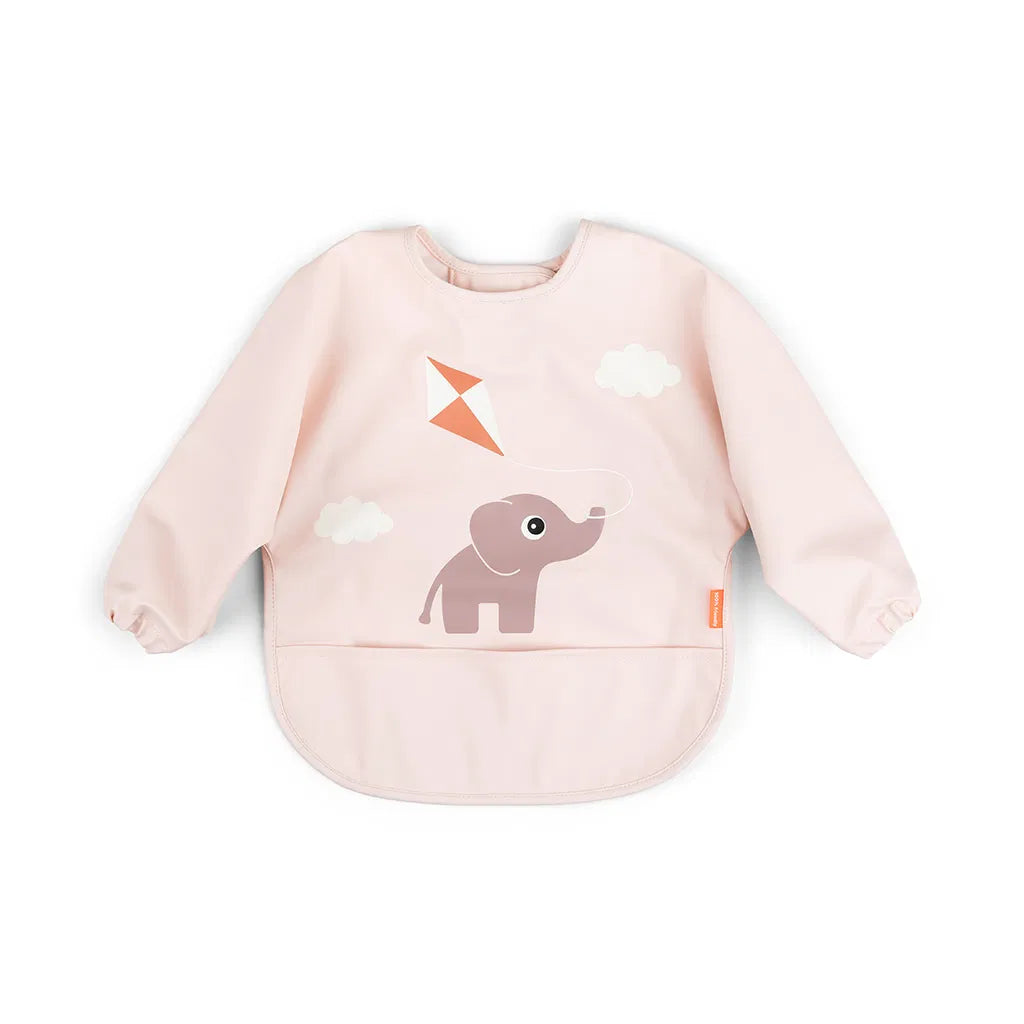 Done by Dear sleeved pocket bib Playground Pink 1343751