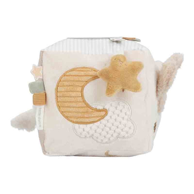 Little Dutch zachte activiteitenkubus - Beige - Newborn Naturals LD8409