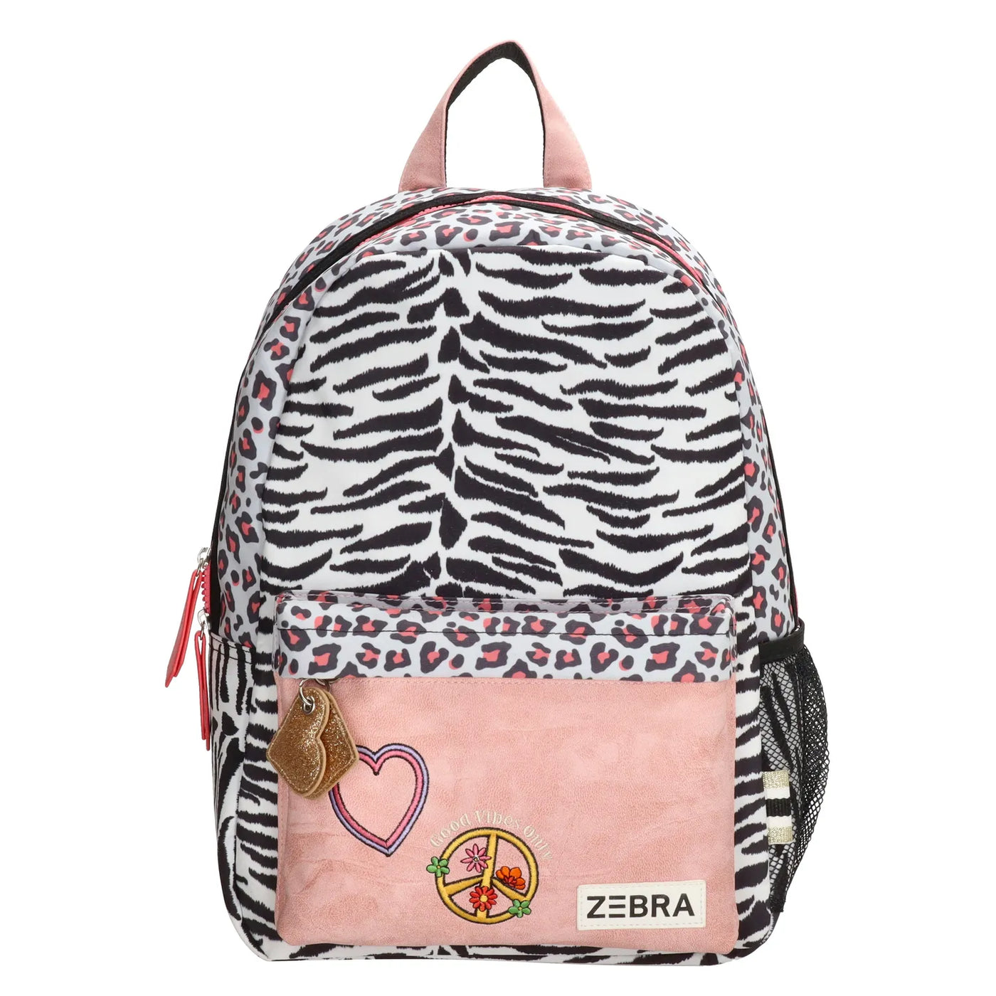 Zebra girls rugzak Tiger Leopard wit/roze 20768930