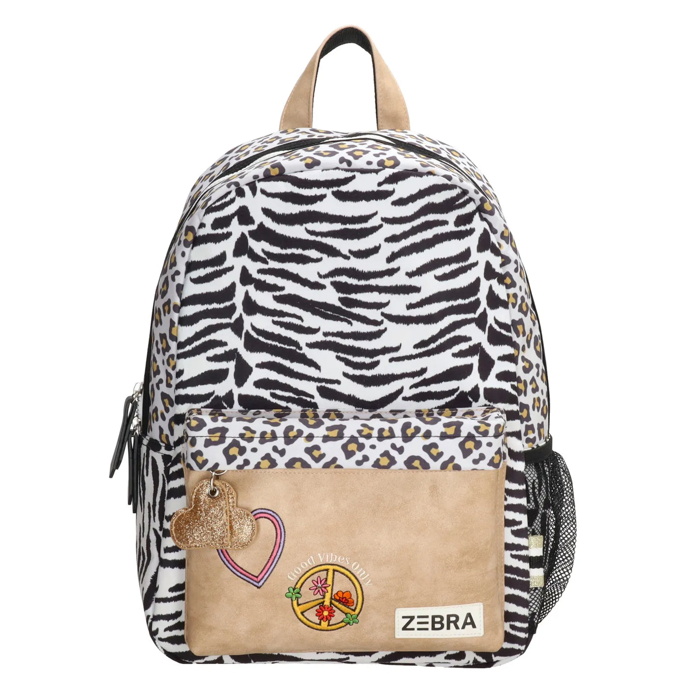 Zebra girls rugzak Tiger Leopard wit/beige 20769447