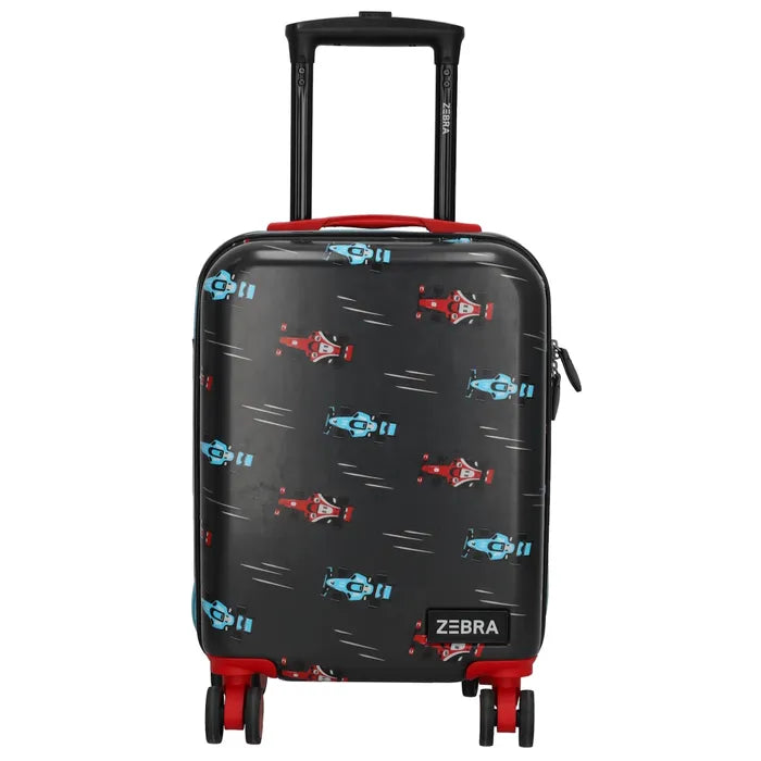 Zebra avonturier koffer Raceauto zwart 21492175