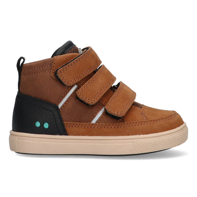 Bunnies boys hoge sneakers Lev Louw/Cognac 224755-513