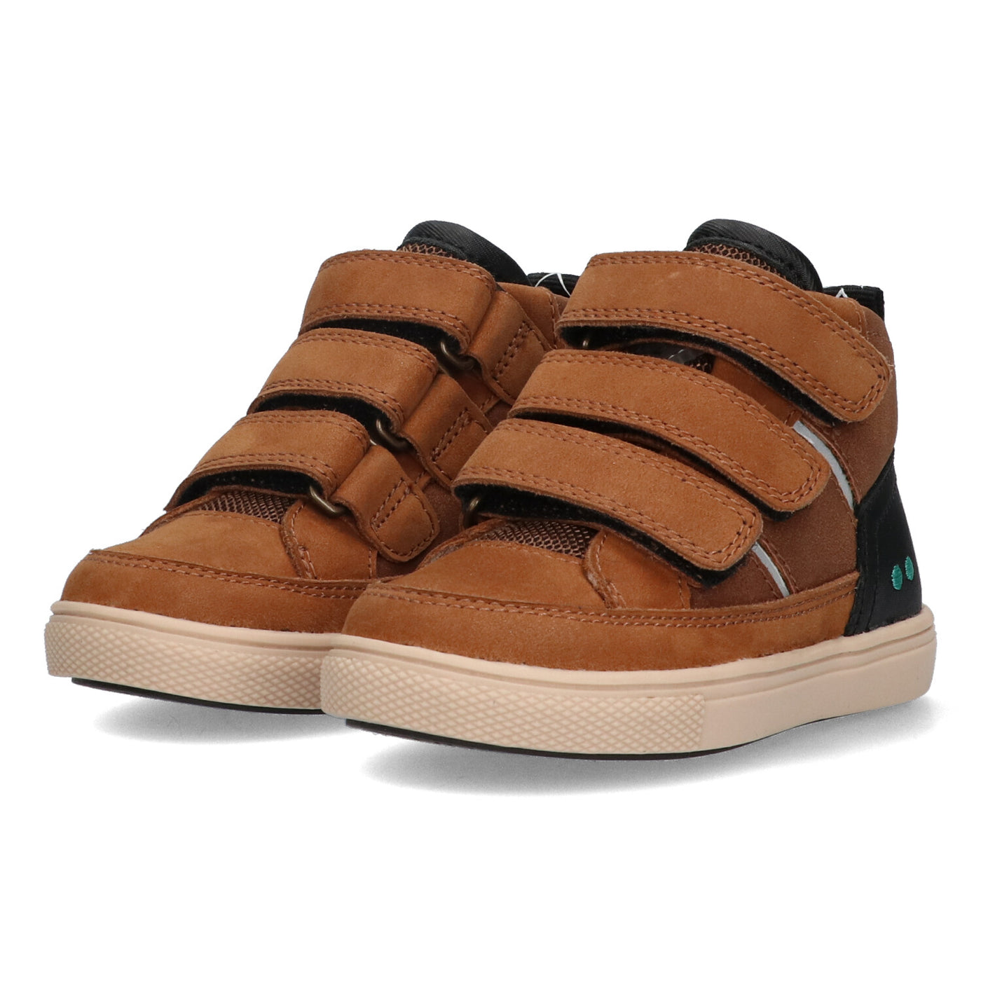 Bunnies boys hoge sneakers Lev Louw/Cognac 224755-513