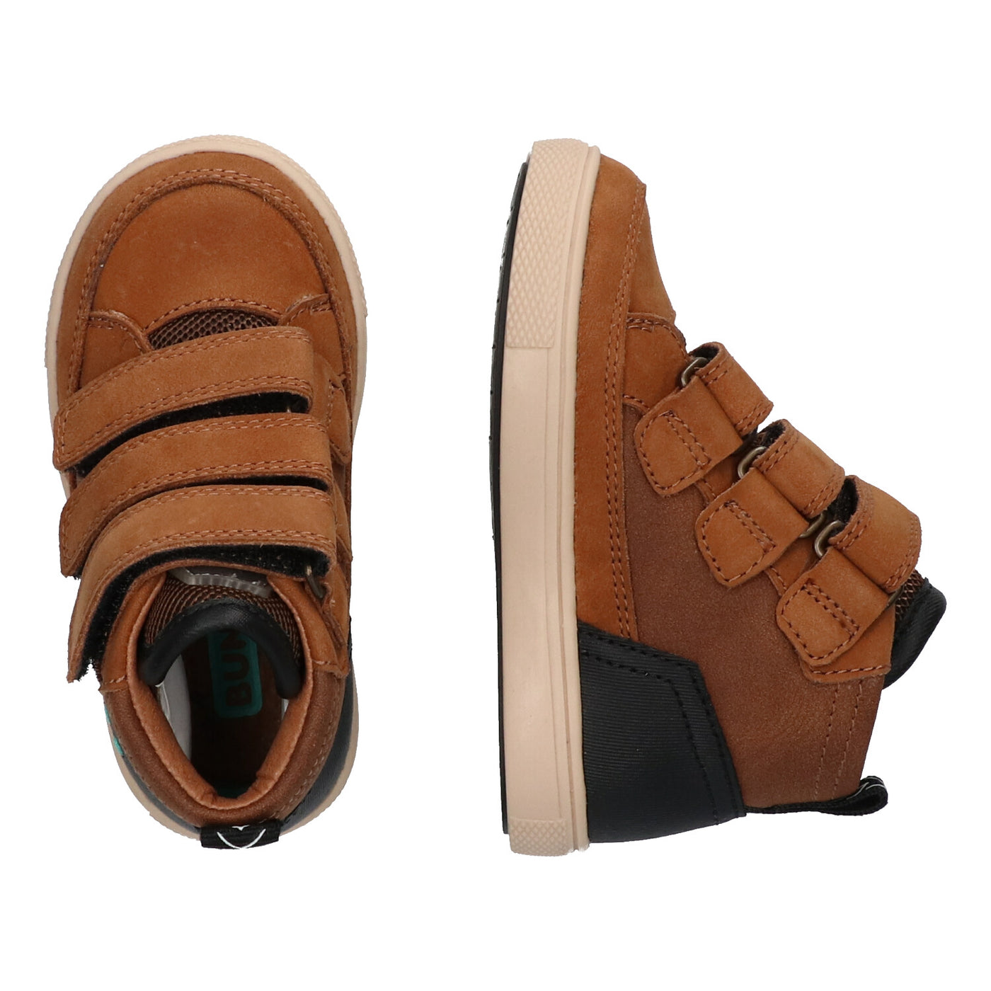 Bunnies boys hoge sneakers Lev Louw/Cognac 224755-513