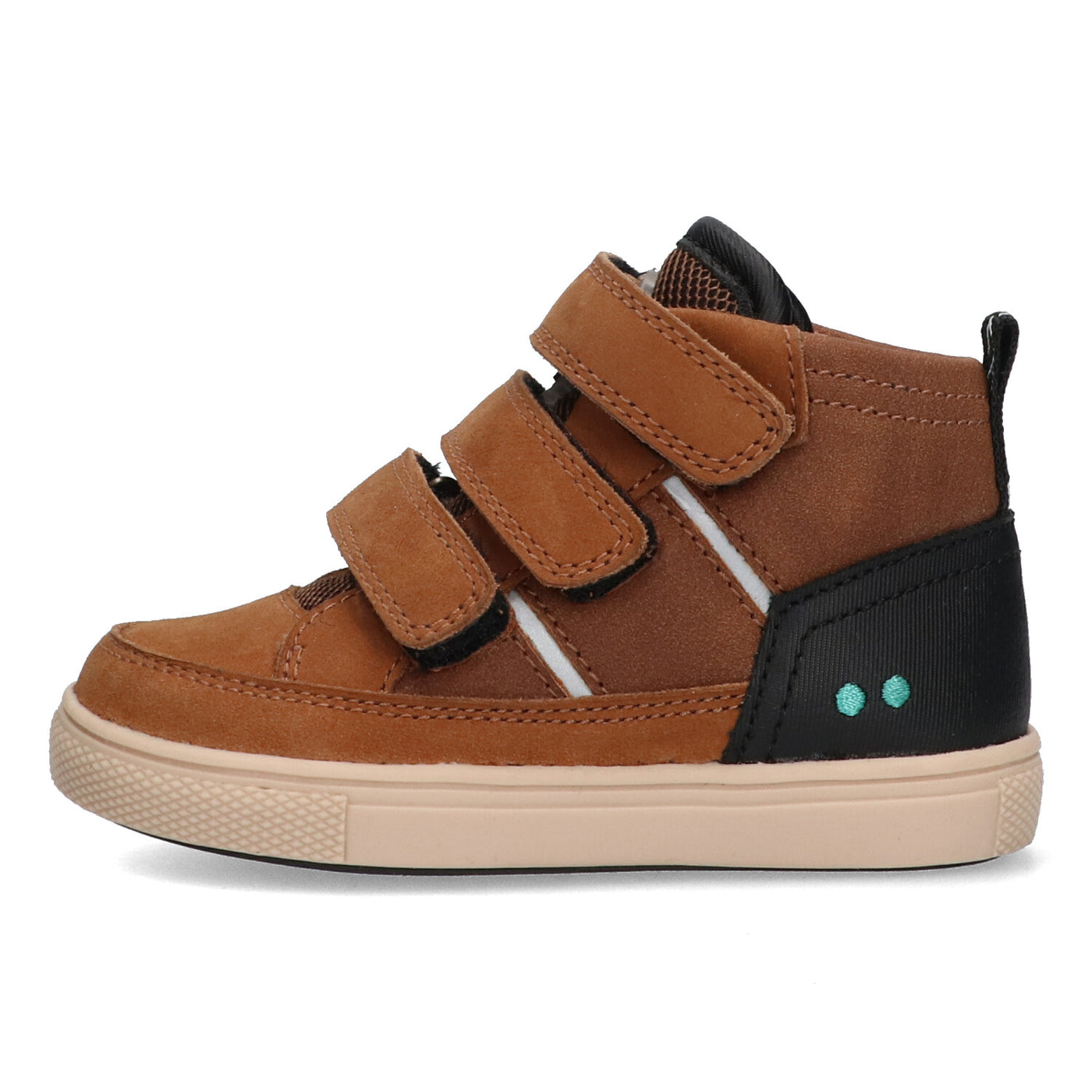 Bunnies boys hoge sneakers Lev Louw/Cognac 224755-513