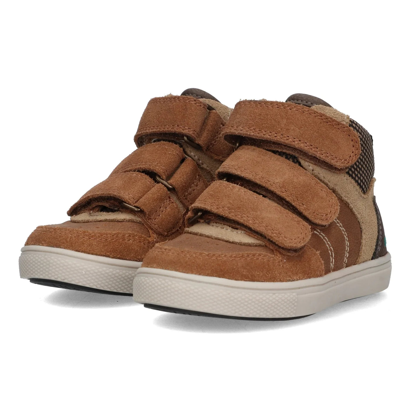 Bunnies W25 Lio Louw Hoge Sneakers Jongens Bruin 225750-414