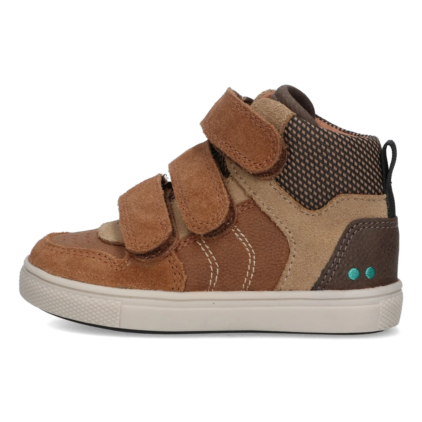 Bunnies W25 Lio Louw Hoge Sneakers Jongens Bruin 225750-414
