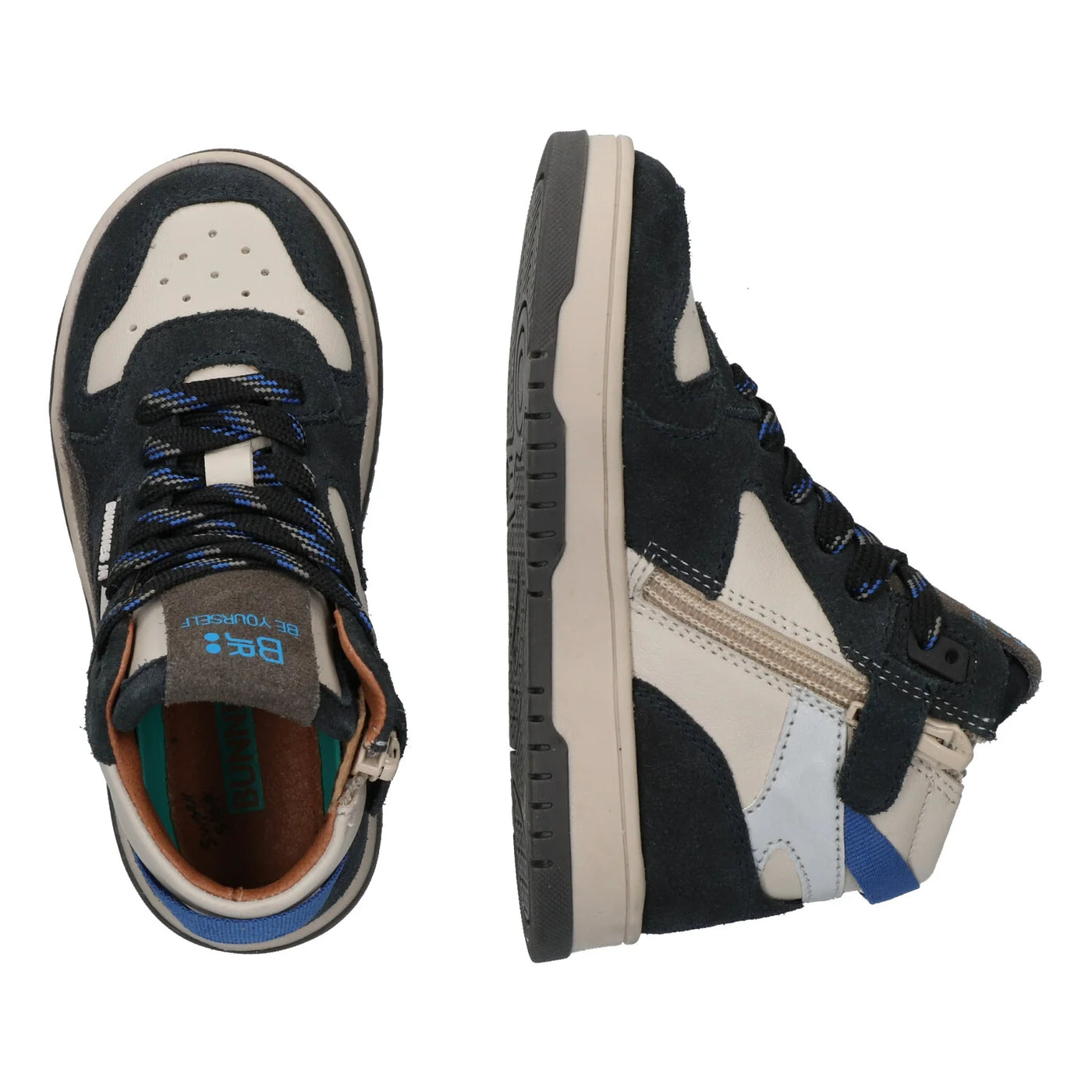 Bunnies W25 Billie Baas Hoge Sneakers Jongens Blauw 225990-520