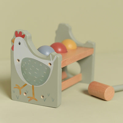 Little Dutch Hamerbankje met ballen Little Farm LD7146