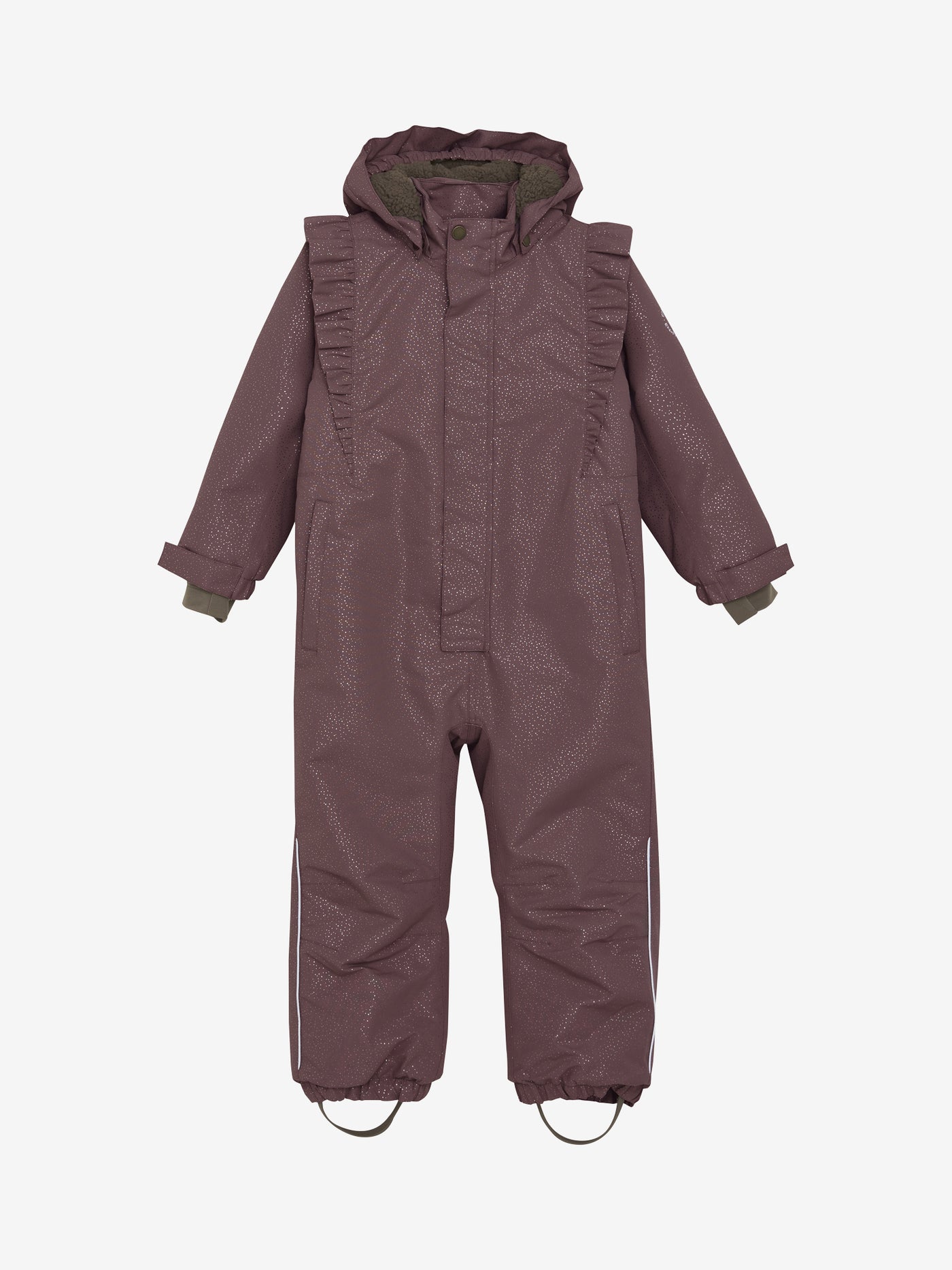 En Fant W25 Snowsuit W. Frills  Rose Taupe 240326