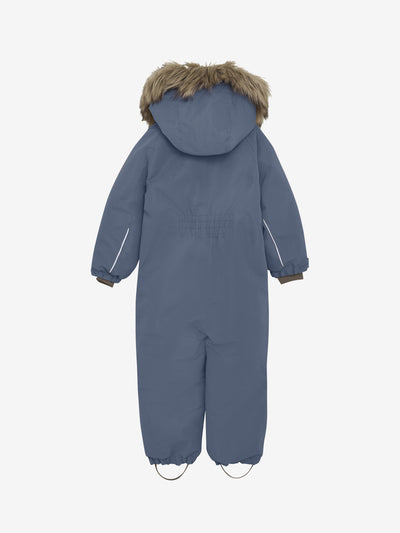 En Fant W25 Snowsuit W. Fake Fur Flint Stone 240327