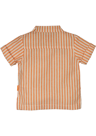 BESS S24 l2 Blouse Striped Orange Paradise 241073-075
