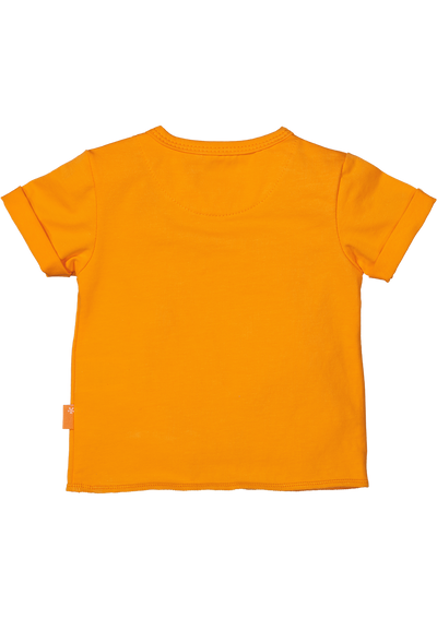 BESS S24 l2 Shirt sh.sl. Slub Orange Paradise 241076-075