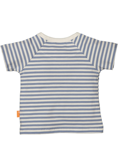 BESS S24 l2 Shirt sh.sl. Striped White 241077-001