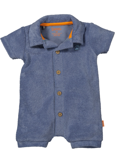BESS S24 l2 Playsuit Towelling Country Blue 241092-074
