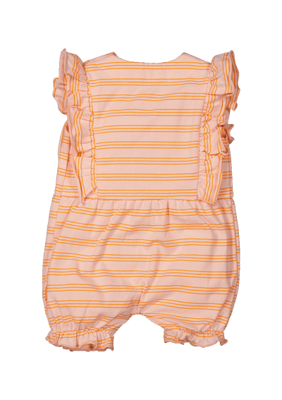 BESS S24 l2 Playsuit Striped Strawberry Pink 241124-076