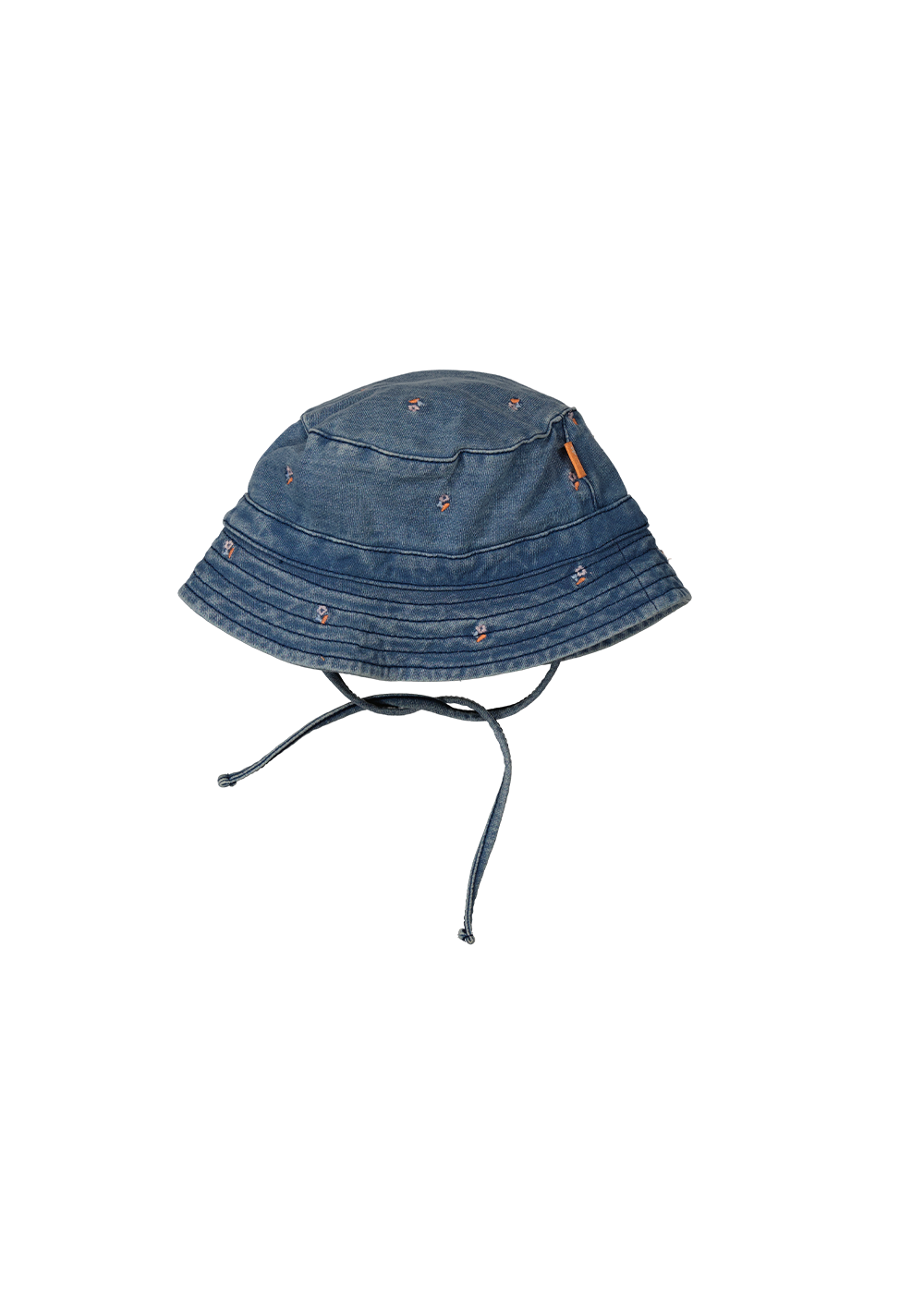 BESS S24 l2 Sunhat Embroidery Flower Stone Wash 241127-021
