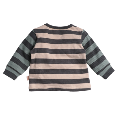 Bess W24 lev1  Shirt Striped Dino Moonlight 242008-081